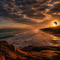 Eclipse over southern Spain.