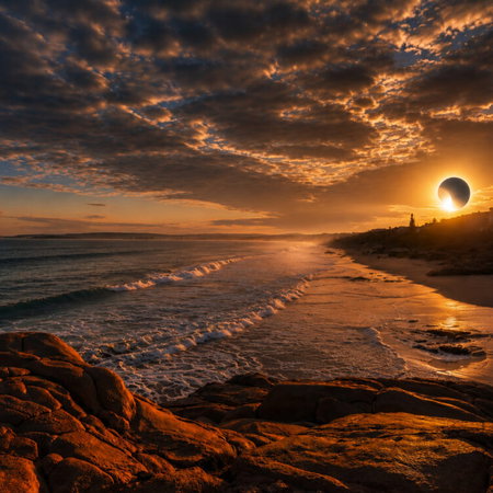 Eclipse over southern Spain.