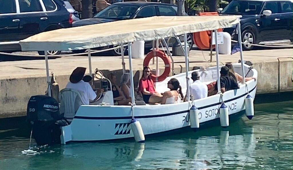 Free water taxi Vaporetto keeps Sotogrande marina moving this summer