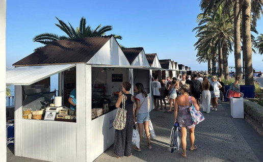 Nerja food fair delights on offer.
