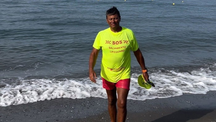 Guillermo Lachica Pando, lifeguard