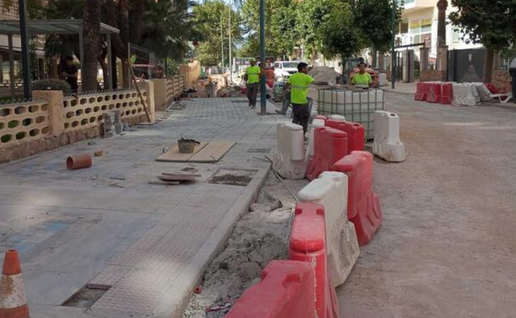 Benidorm restarts major Montecarlo Avenue works after summer pause