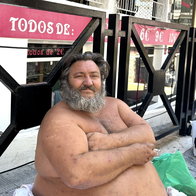 homeless man oscar in fuengirola