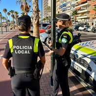 2 police officers on Fuengirola streets