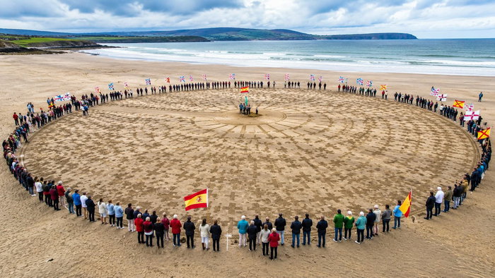 Remembering the Spanish Armada commemoration at Streedagh Beach in County Sligo, Ireland.