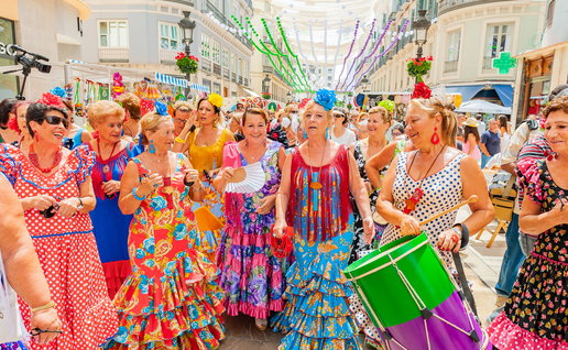 All the colours of Malaga.