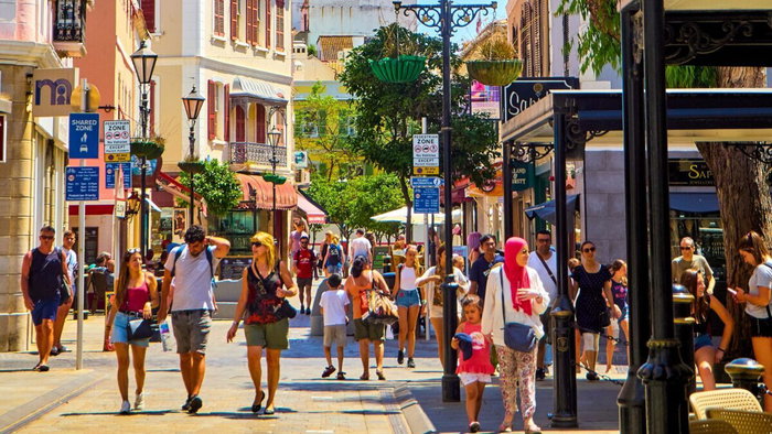Shopping in Gibraltar.