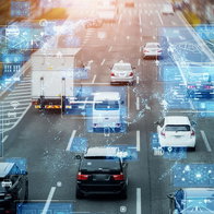 Image representing traffic controlled by satellite