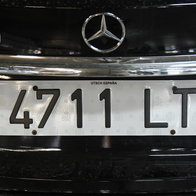 Part of a Spanish car license plate