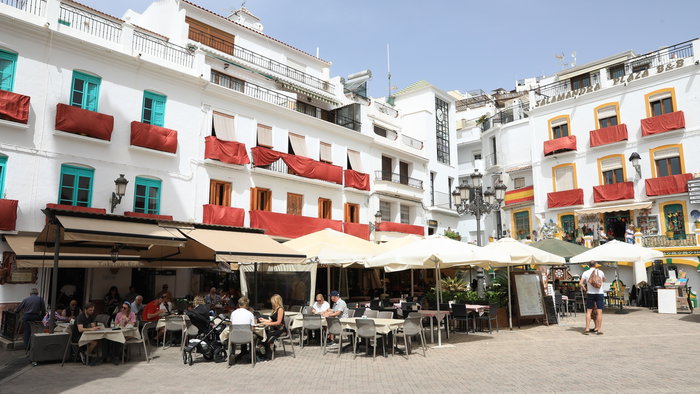 The whitewashed village of Competa.