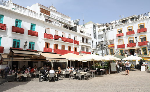 The whitewashed village of Competa.