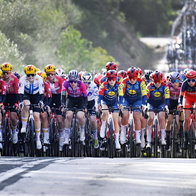 Start of La Vuelta stage.