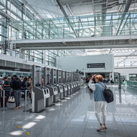 EES scanners at an airport