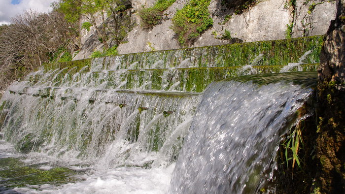 Fountain of the 100 pipes in Villanueva de Trabuco, Axarquia.