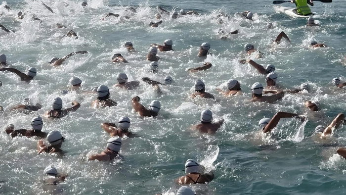 Motril Port's annual swimming race.