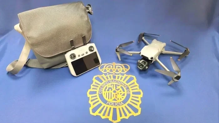 Confiscated drone equipment.