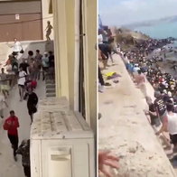 Hoards of young men run amok in Ceuta.