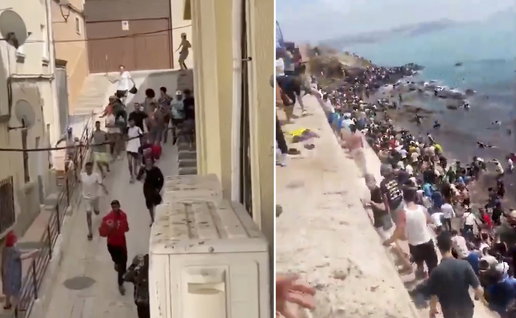 Hoards of young men run amok in Ceuta.