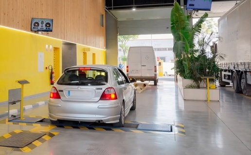 Vehicles Going through the ITV roadworthiness test.
