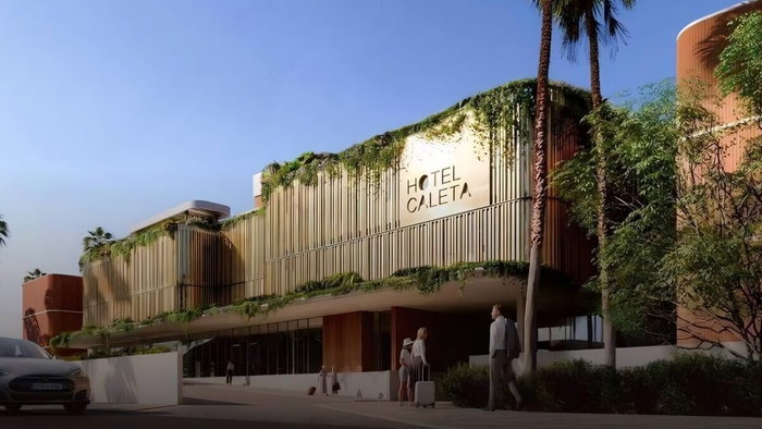 New hotel development in Caleta de Velez.