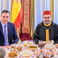 Pedro Sánchez and King Mohammed VI.