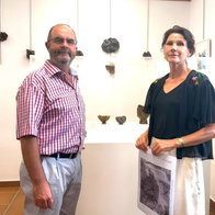 Councillor Fran Jerez with local artist Jessica Persson.