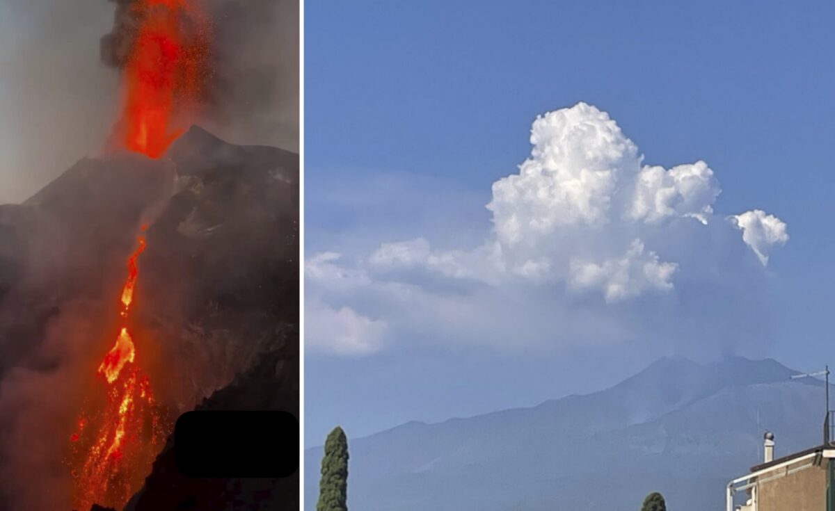Mount Etna eruption leads to Catania Airport chaos as ash plume reaches 7 ...