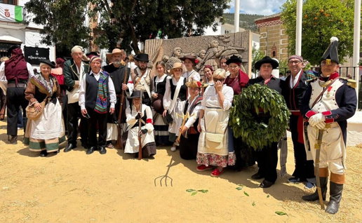 Players in the reenactment fiestas.
