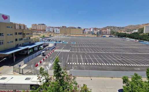 New car park available at Malaga hospital, but beware the ZBE.