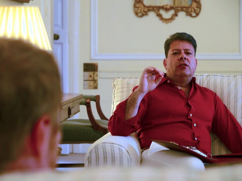 Fabian Raymond Picardo KC MP, Chief Minister of Gibraltar, in his last days in the job