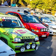 Racers lining up for the Rallye Gibralfaro this weekend.