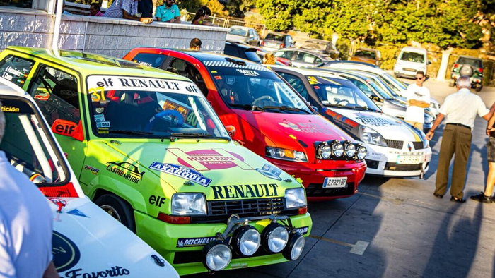 Racers lining up for the Rallye Gibralfaro this weekend.