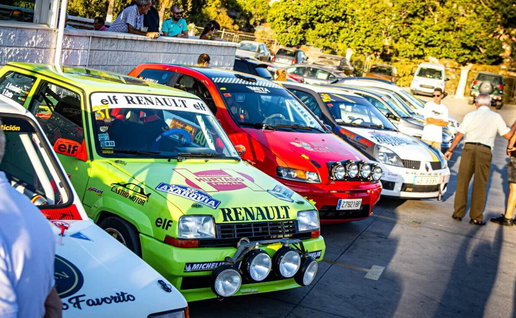 Racers lining up for the Rallye Gibralfaro this weekend.