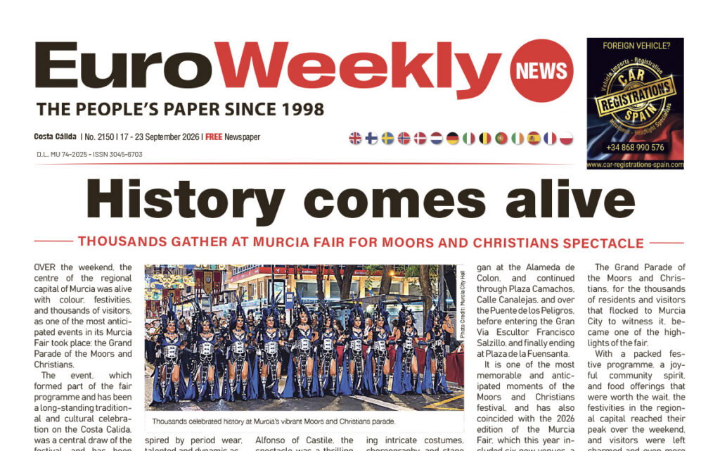 Costa Calida newspaper 17 - 23 Sep 2026