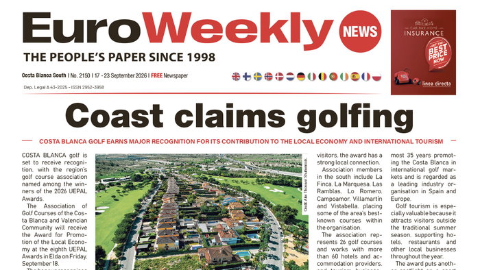 Costa Blanca South 17 - 23 September 2026 Issue 2150