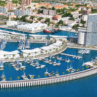 Concept image of new Bajadilla marina.