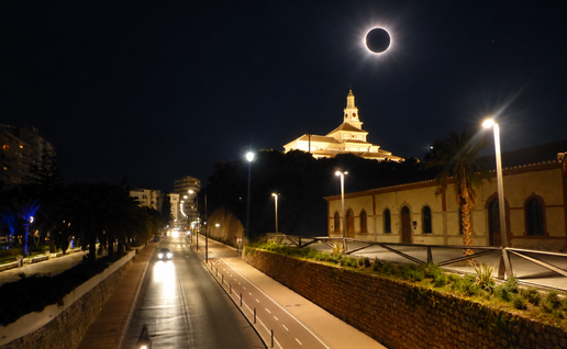 Eclipse over Motril.