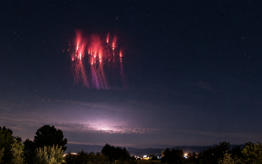 Mysterious red flashes appear above Almeria and Valencia