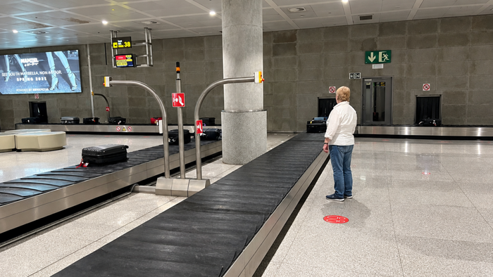 Dread when the suitcase doesn't show up.