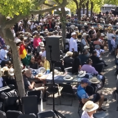 Sunday's political rally in Badalona.