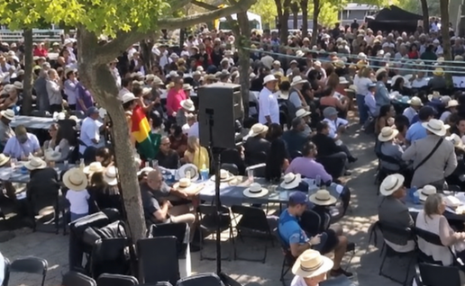 Sunday's political rally in Badalona.