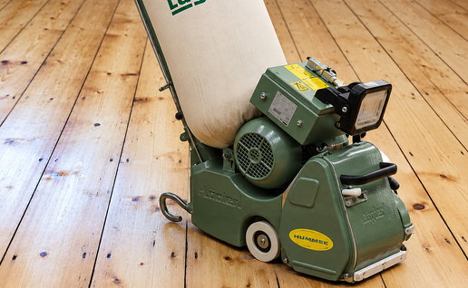 view of a dustless floor sanding machine