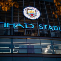 View of the Etihad Stadium home of Manchester City FC