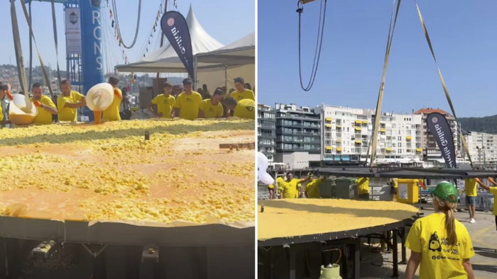 World's biggest Spanish tortilla.