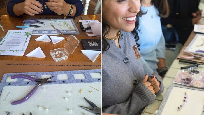 Jewels & Matcha jewellery workshops.