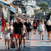 Torremolinos tourists