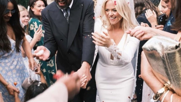 Emily Atack marries Dr Alistair Garner in intimate UK ceremony before heading to Spain for second wedding.