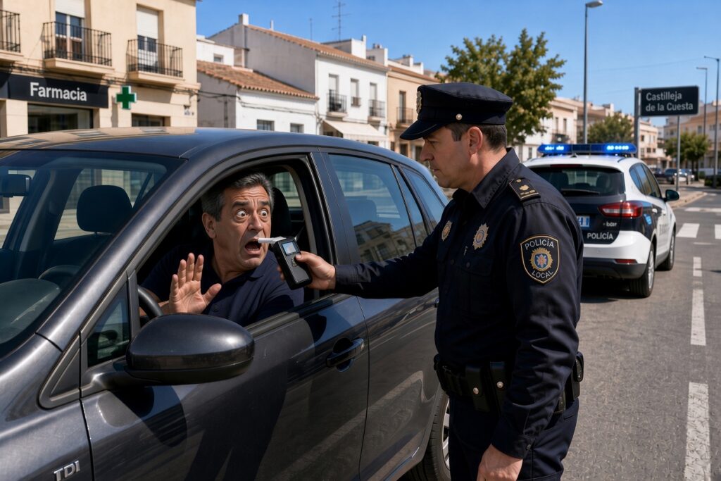 Driver gives the most Spanish excuse after blowing four times over alcohol limit
