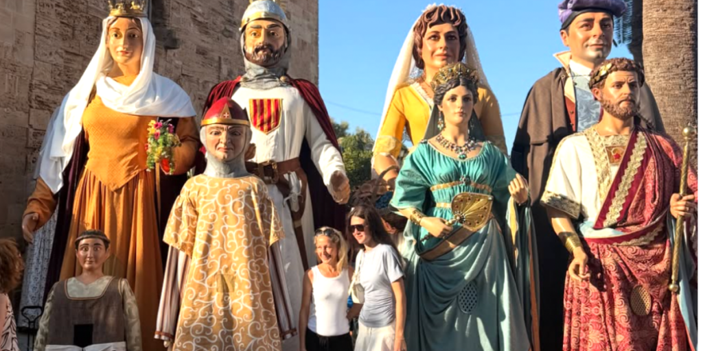 Hundreds fill Mallorca town as giant figures take over historic streets in colourful festival
