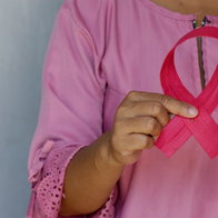 A cancer ribbon.